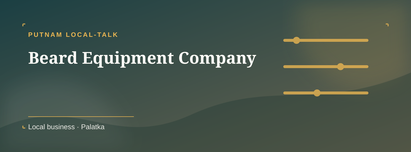 Equipment & supplies listing cover for Beard Equipment Company