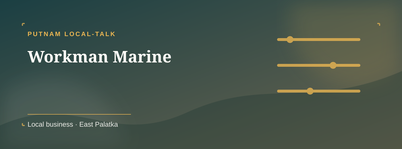 Workman Marine Marine & waterfront cover banner in East Palatka